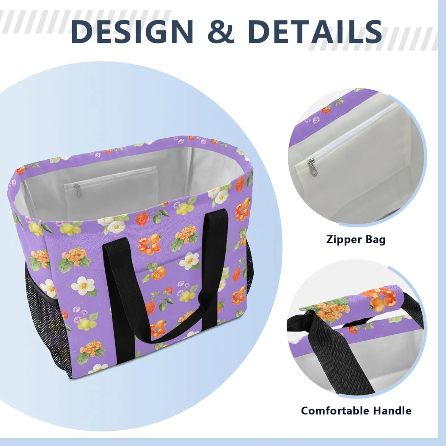 KLL Utility Storage Bags Canvas Collapsable Waterproof Laundry Carrying Bag