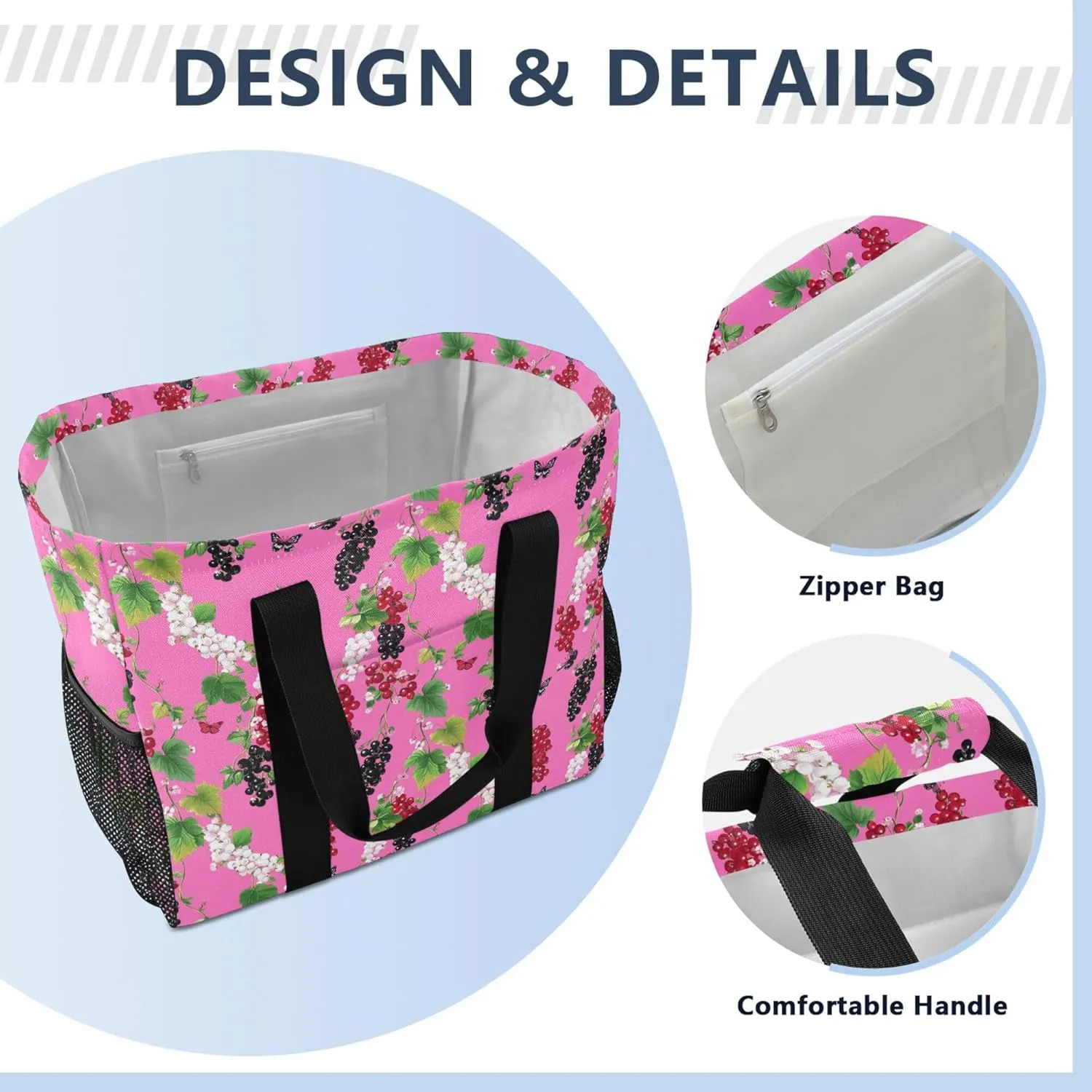 KLL Utility Storage Bags Canvas Collapsable Waterproof Laundry Carrying Bag