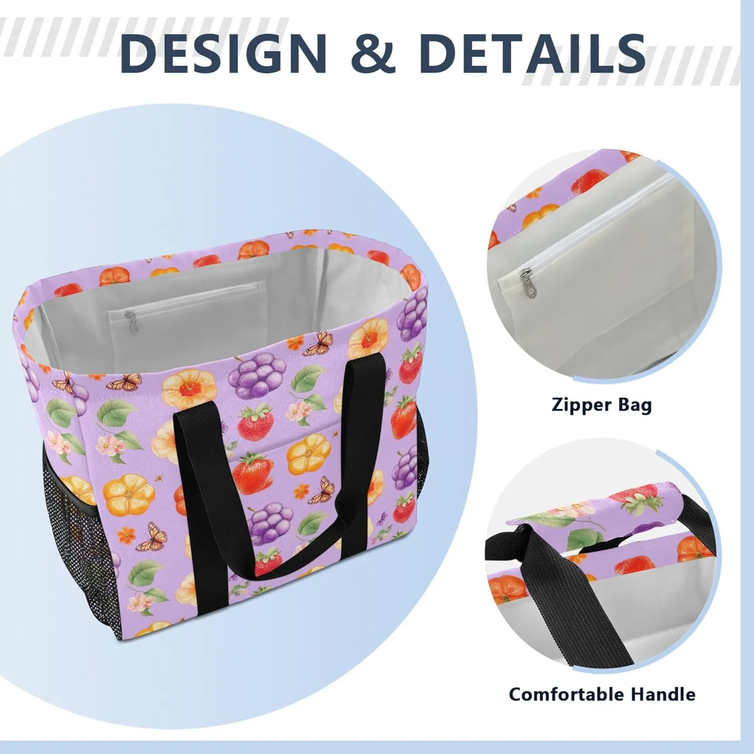 KLL Utility Storage Bags Canvas Collapsable Waterproof Laundry Carrying Bag