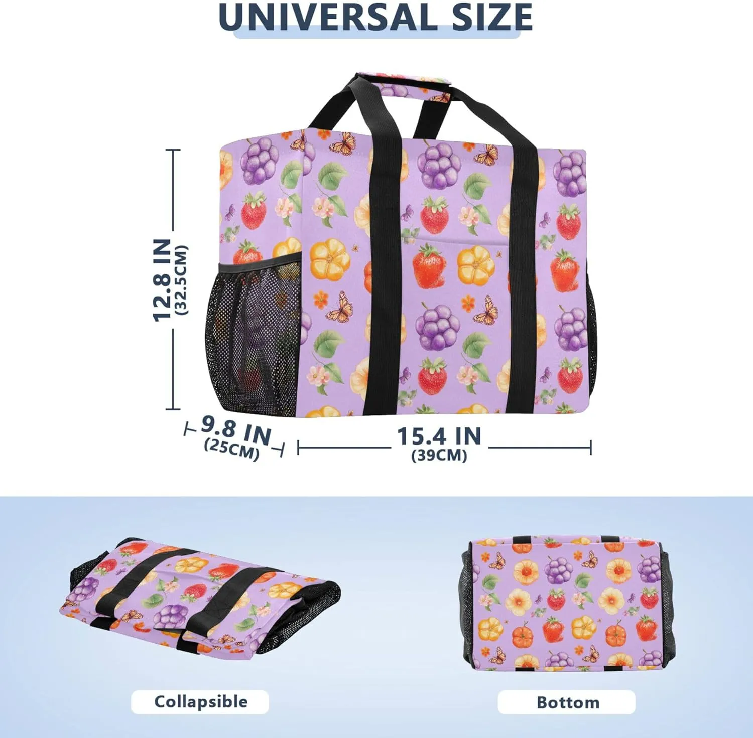 KLL Utility Storage Bags Canvas Collapsable Waterproof Laundry Carrying Bag