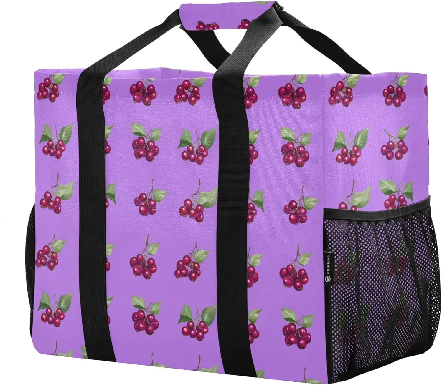 KLL Utility Tote Bags For Women Canvas Foldable With Pockets Carrying Bag
