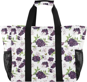 KLL Utility Tote Bags For Women with Handles Collapsable With Pockets Shopping Bags Reusable