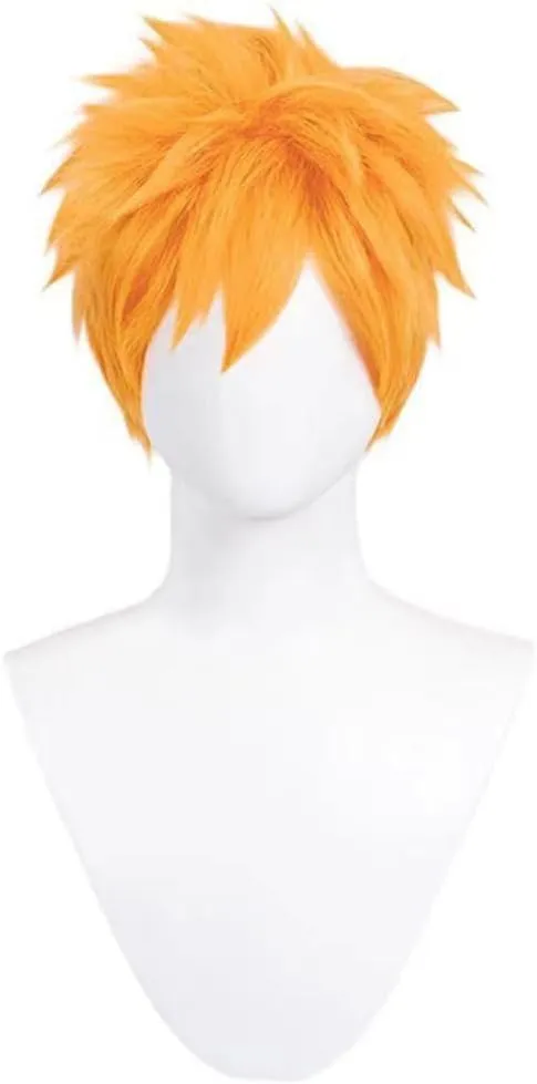 Kurosaki Cosplay Costume Black Cloak Bleach Suit Black Kimono Uniform Outfit With Wig