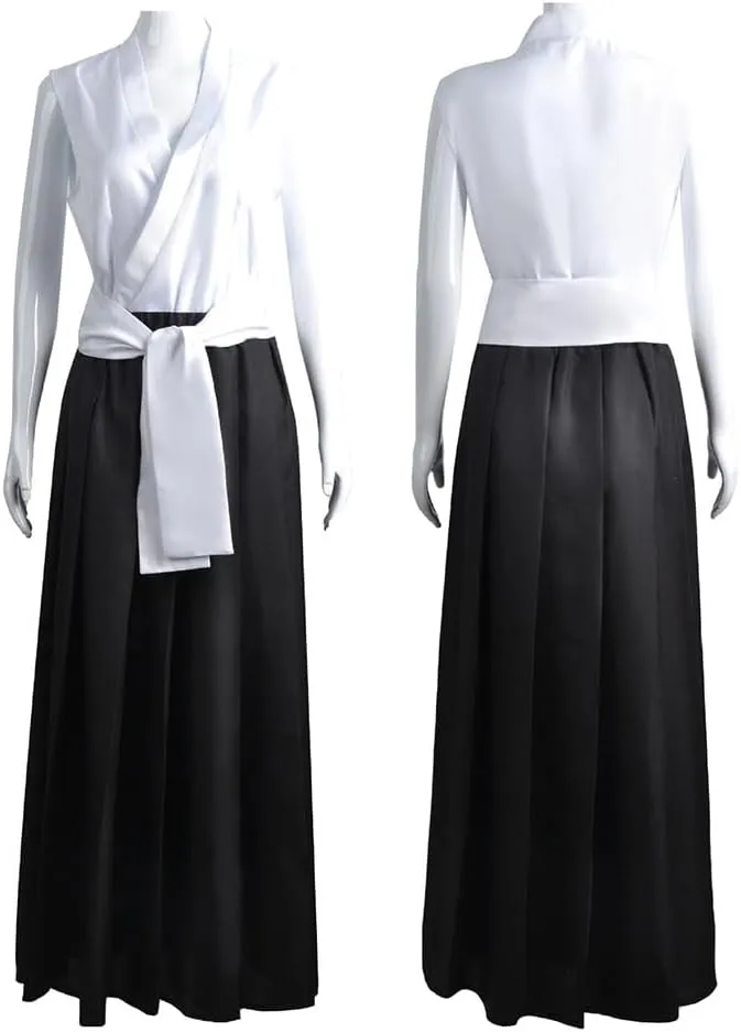 Kurosaki Cosplay Costume Black Cloak Bleach Suit Black Kimono Uniform Outfit With Wig