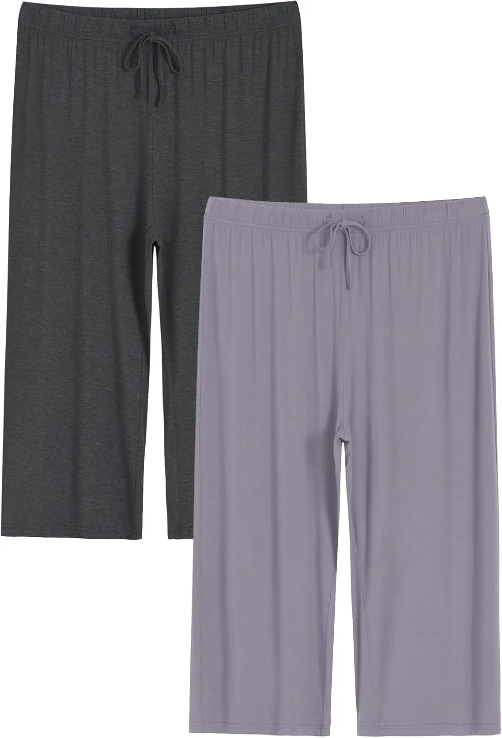 Latuza Women's Plus Size Capri Pajama Pants Comfy Wide Leg Lounge Capris