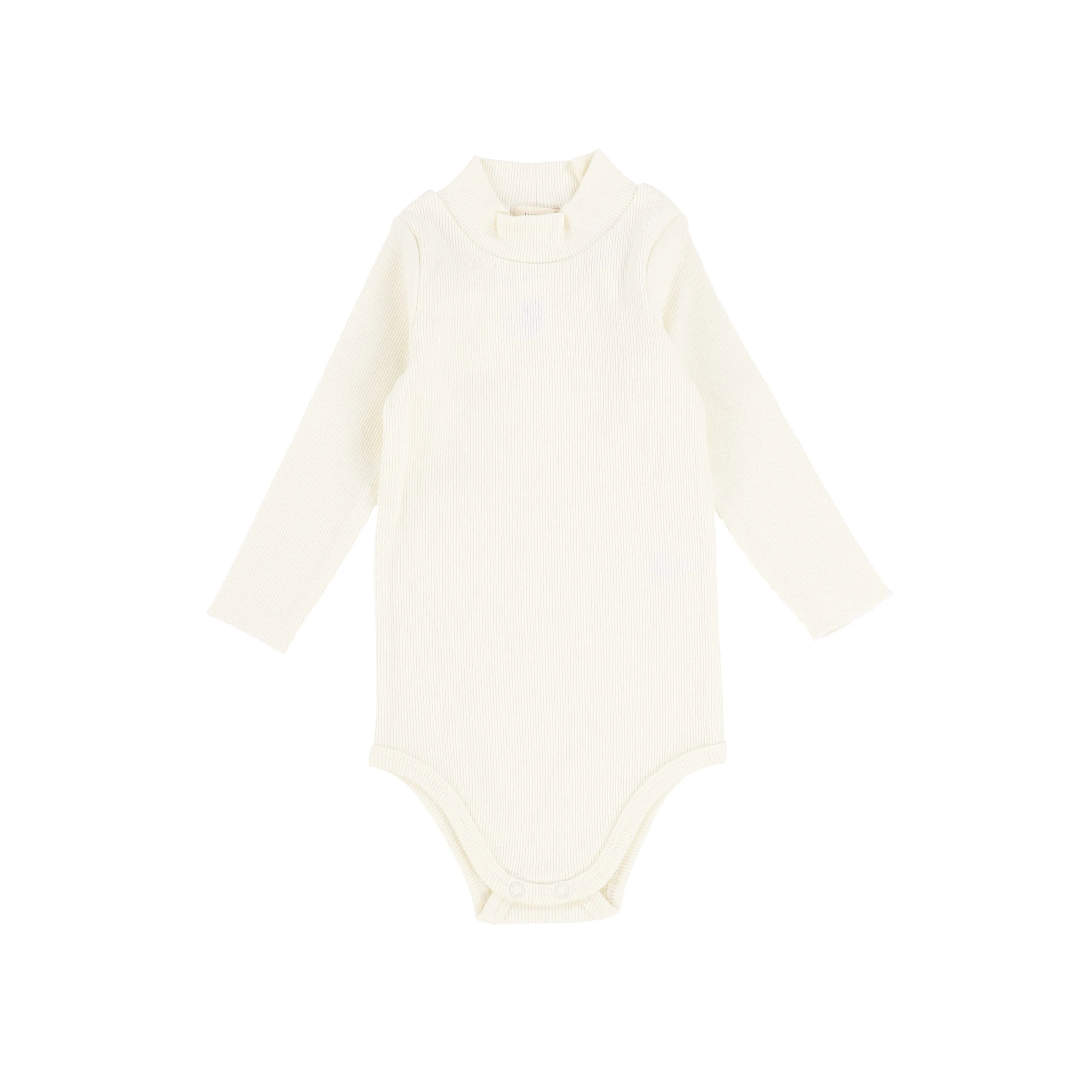 Lil Legs Ribbed Mock Neck Onesie Ivory
