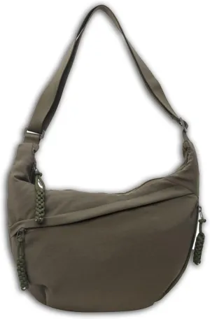Limorence Women's Fashion Plain Color Sling Hobo Bag, Nylon Crossbody Bag, Arisefrom Nylon Crossbody Slouchy
