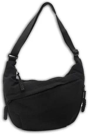 Limorence Women's Fashion Plain Color Sling Hobo Bag, Nylon Crossbody Bag, Arisefrom Nylon Crossbody Slouchy