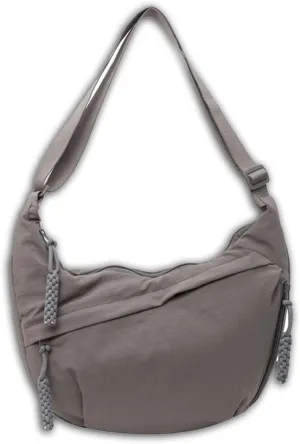 Limorence Women's Fashion Plain Color Sling Hobo Bag, Nylon Crossbody Bag, Arisefrom Nylon Crossbody Slouchy