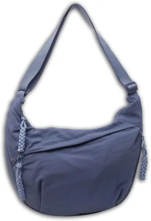 Limorence Women's Fashion Plain Color Sling Hobo Bag, Nylon Crossbody Bag, Arisefrom Nylon Crossbody Slouchy