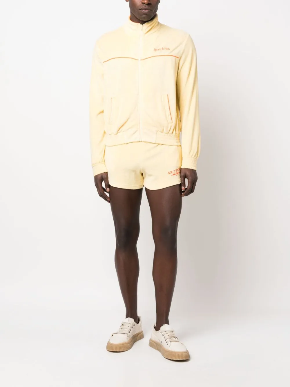 logo-embroidered zip-up sweatshirt