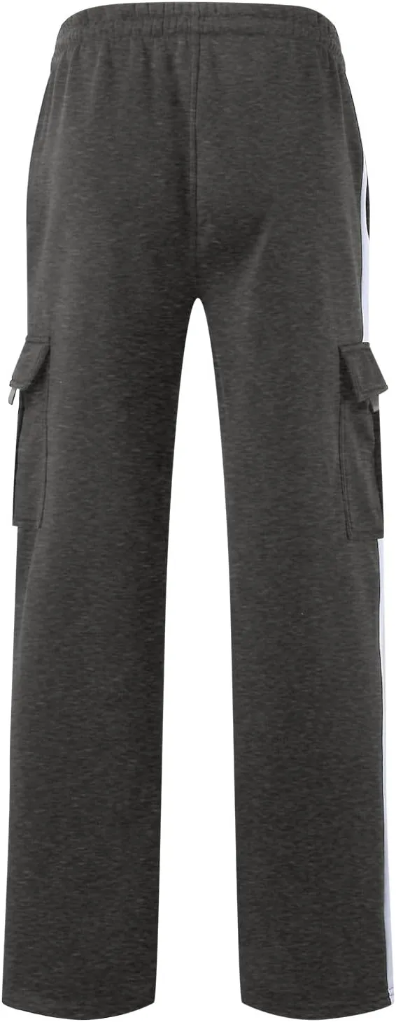 Mens Chinos Pants Slim Fit Male Color Block Sweatpants Tether Large Size Pant Loose Autumn And Winter Pants For