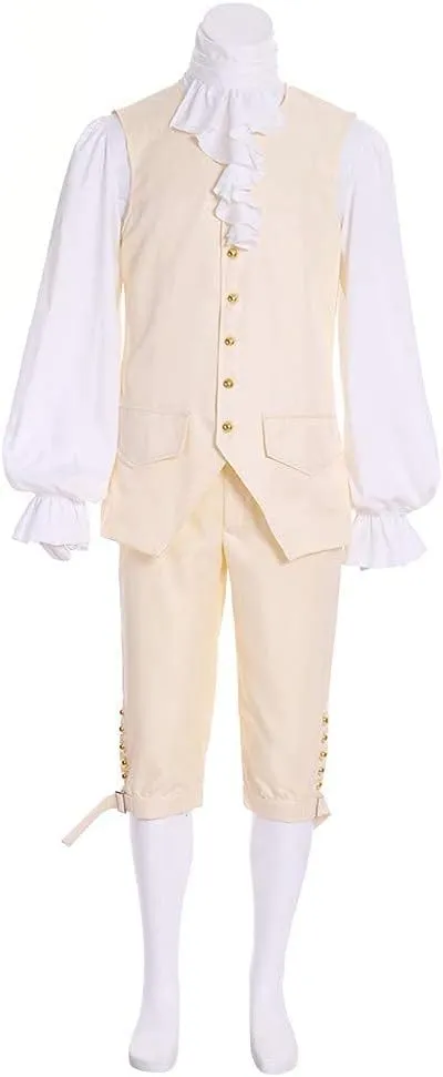 Men's Colonial Hamilton Colonial Military Costume Musical Hamilton Alexander Hamilton Blue Jacket