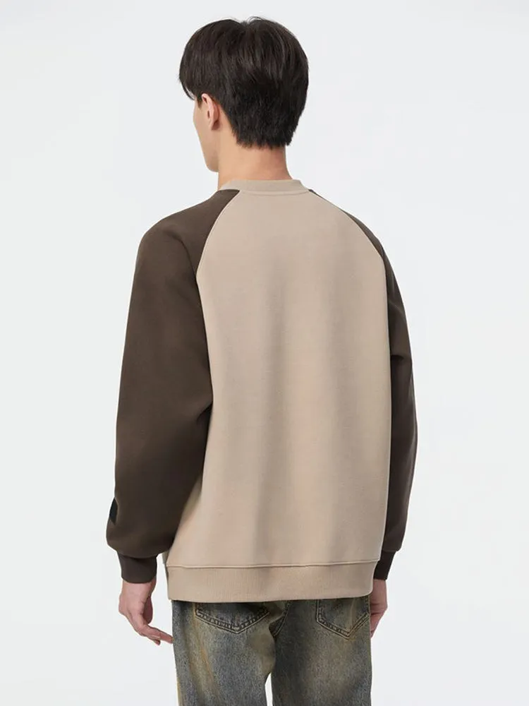Men'S Colourblock Letter Hoodie