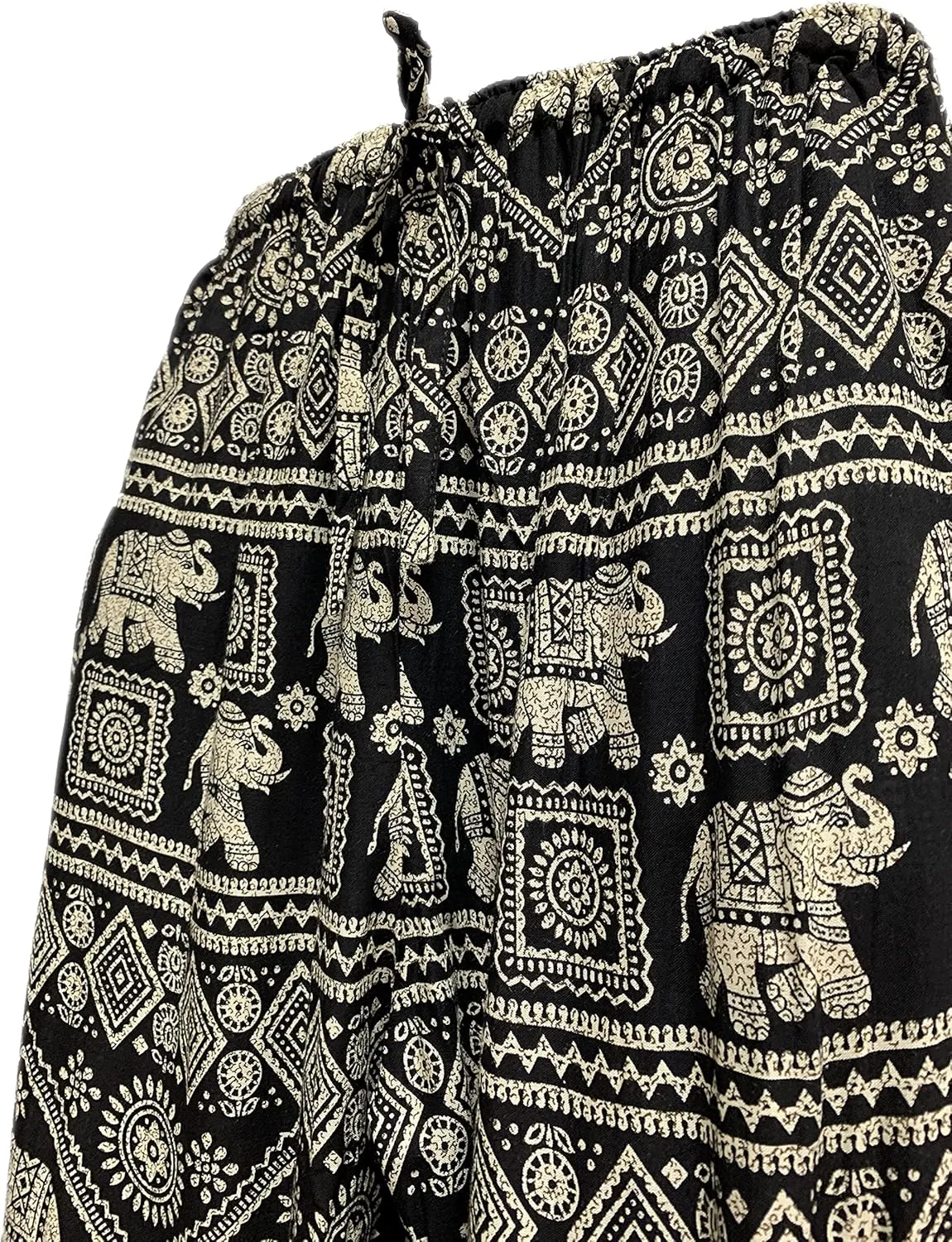 Mens Ethnic Print Boho Casual Yoga Lounge Harem Pants w/Pockets