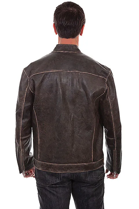 Men's Leather Jacket Collection: Scully Motorcycle Racer
