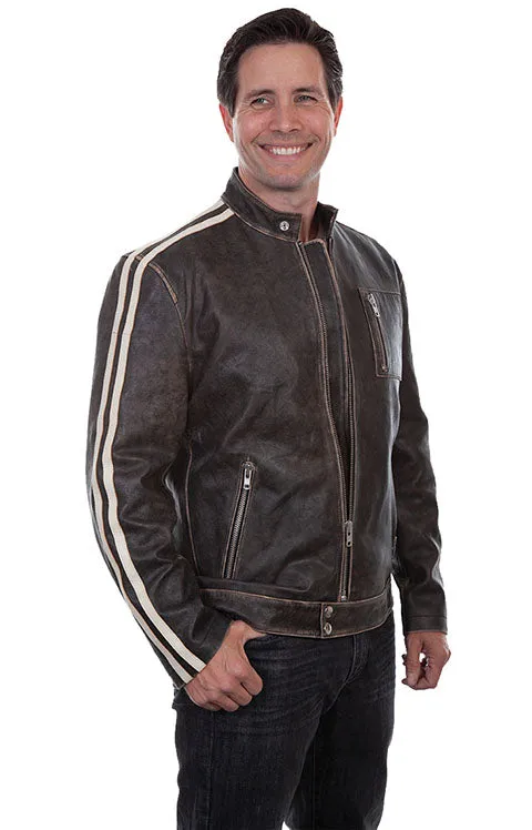 Men's Leather Jacket Collection: Scully Motorcycle Racer