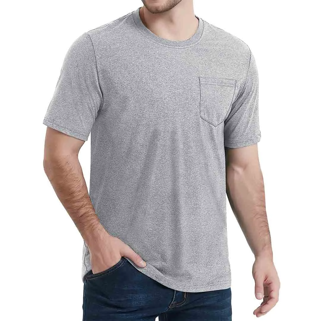 Men's Pocket Shirts Summer Casual T-shirts