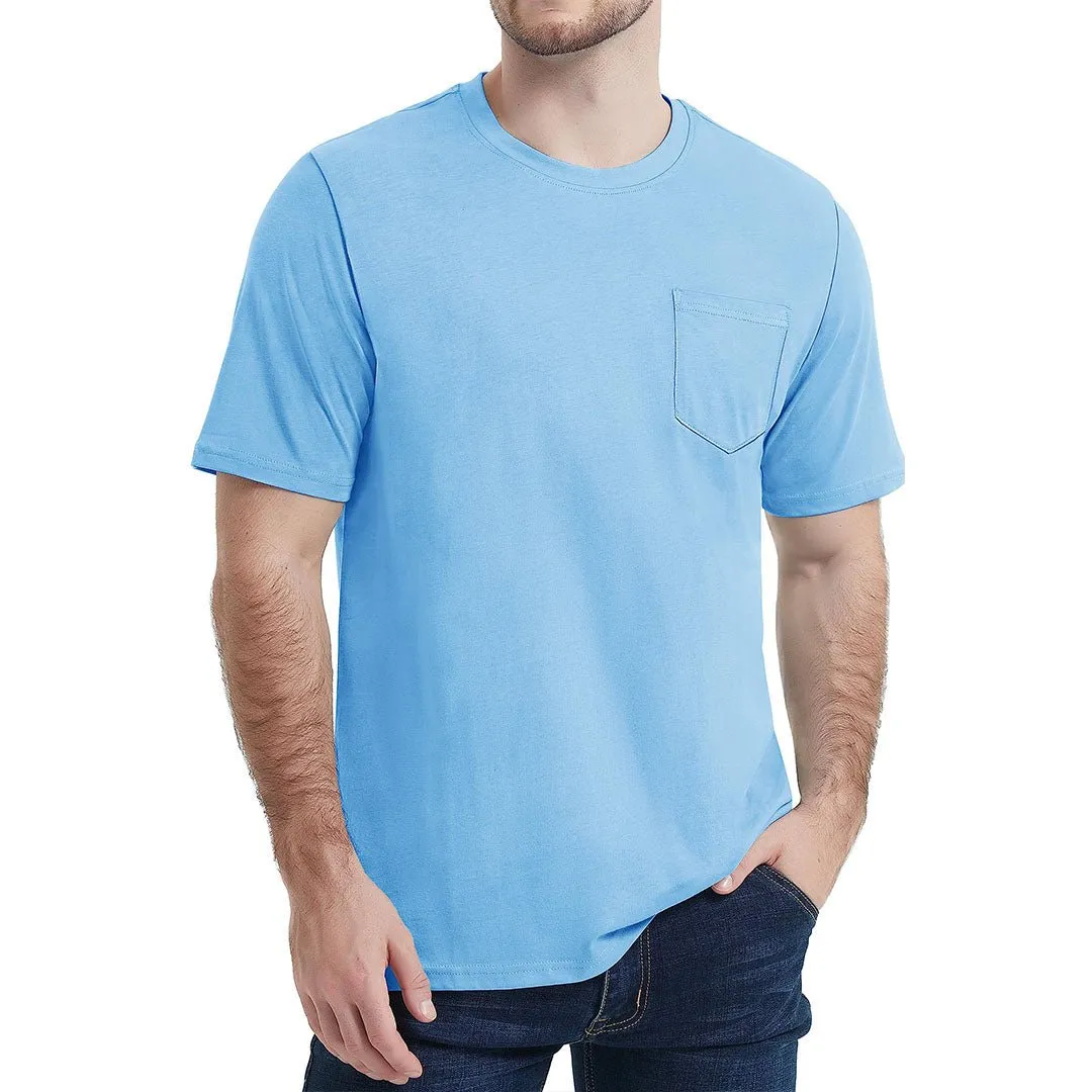 Men's Pocket Shirts Summer Casual T-shirts