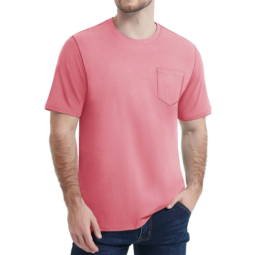 Men's Pocket Shirts Summer Casual T-shirts