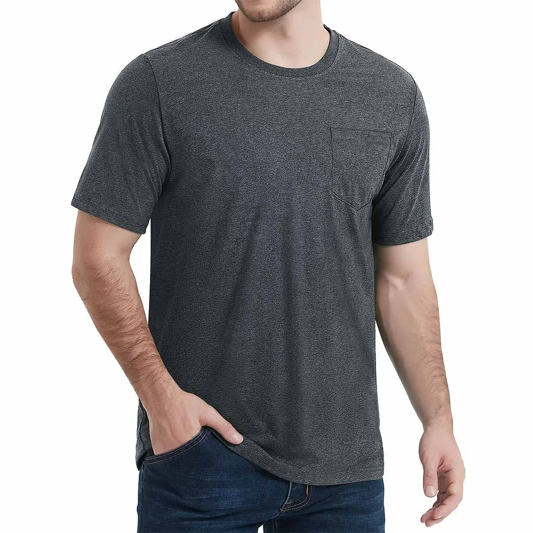 Men's Pocket Shirts Summer Casual T-shirts