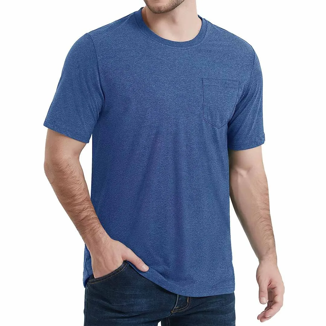Men's Pocket Shirts Summer Casual T-shirts