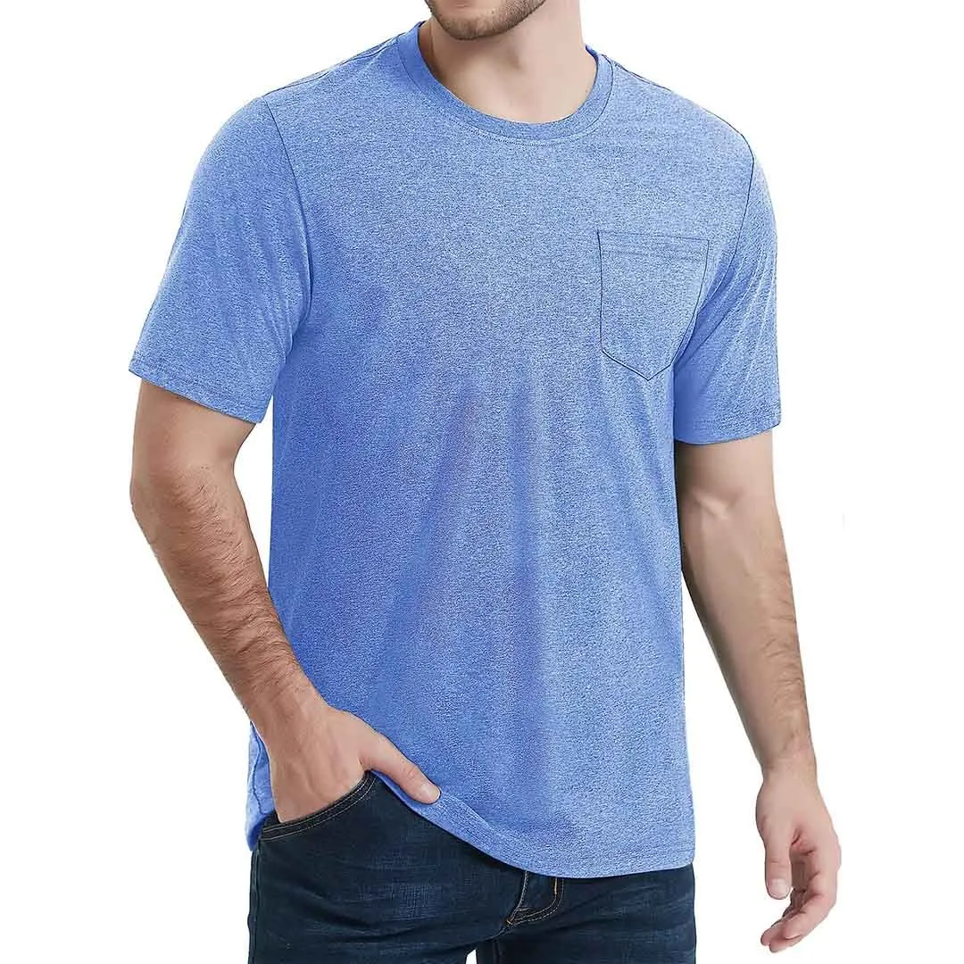 Men's Pocket Shirts Summer Casual T-shirts