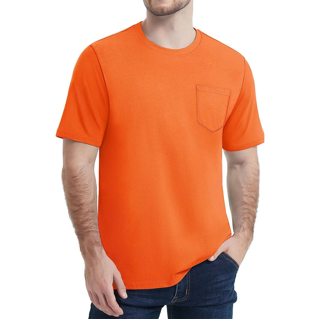 Men's Pocket Shirts Summer Casual T-shirts