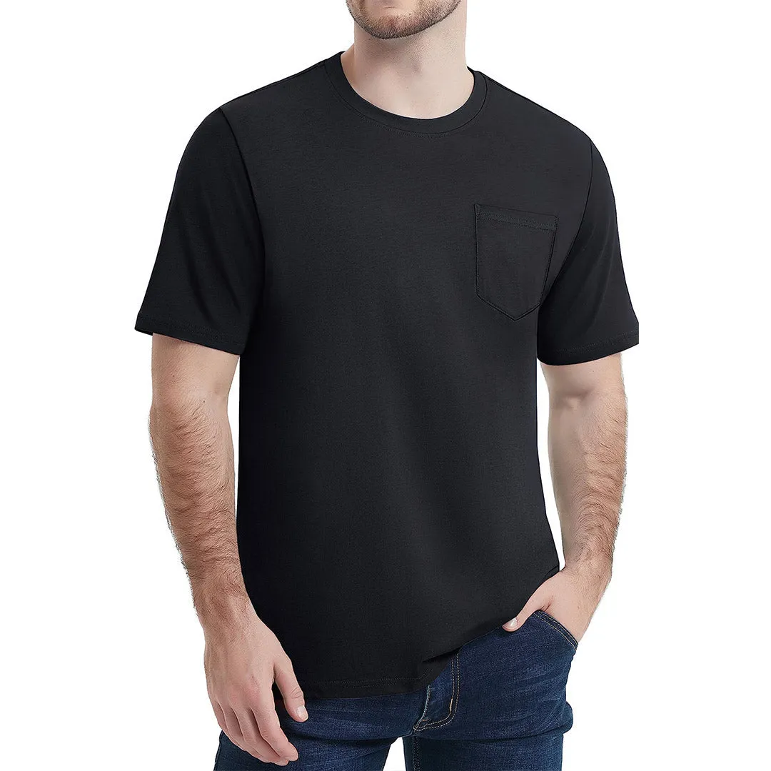 Men's Pocket Shirts Summer Casual T-shirts