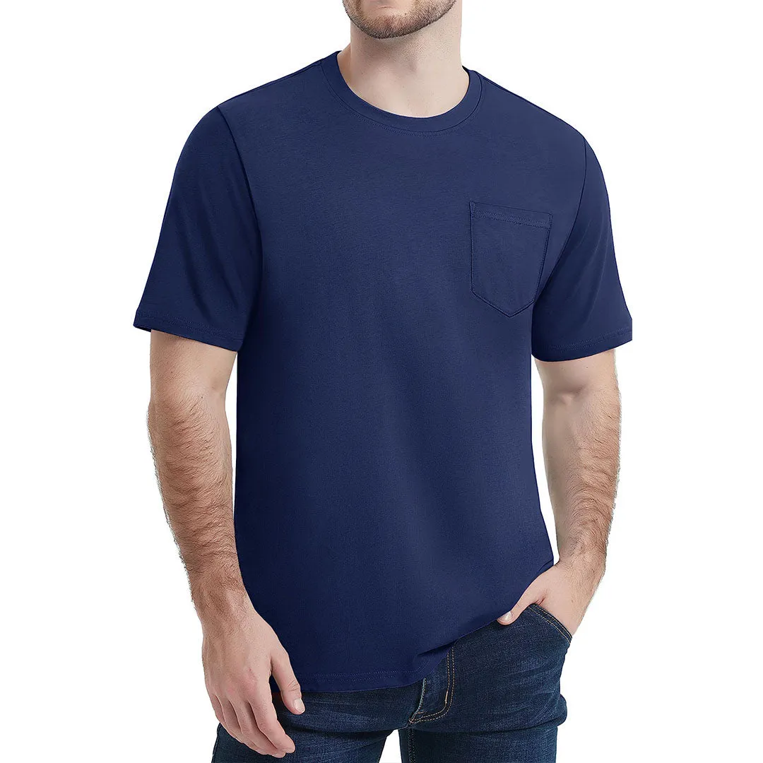 Men's Pocket Shirts Summer Casual T-shirts