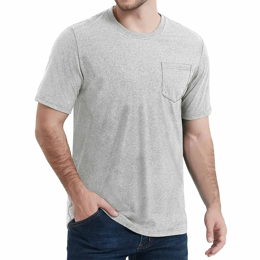 Men's Pocket Shirts Summer Casual T-shirts