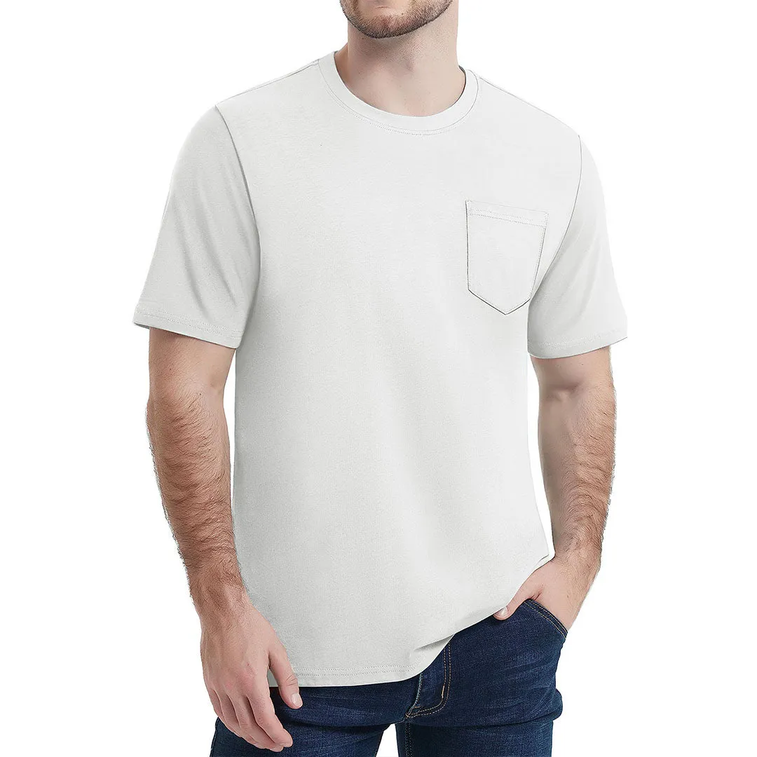Men's Pocket Shirts Summer Casual T-shirts