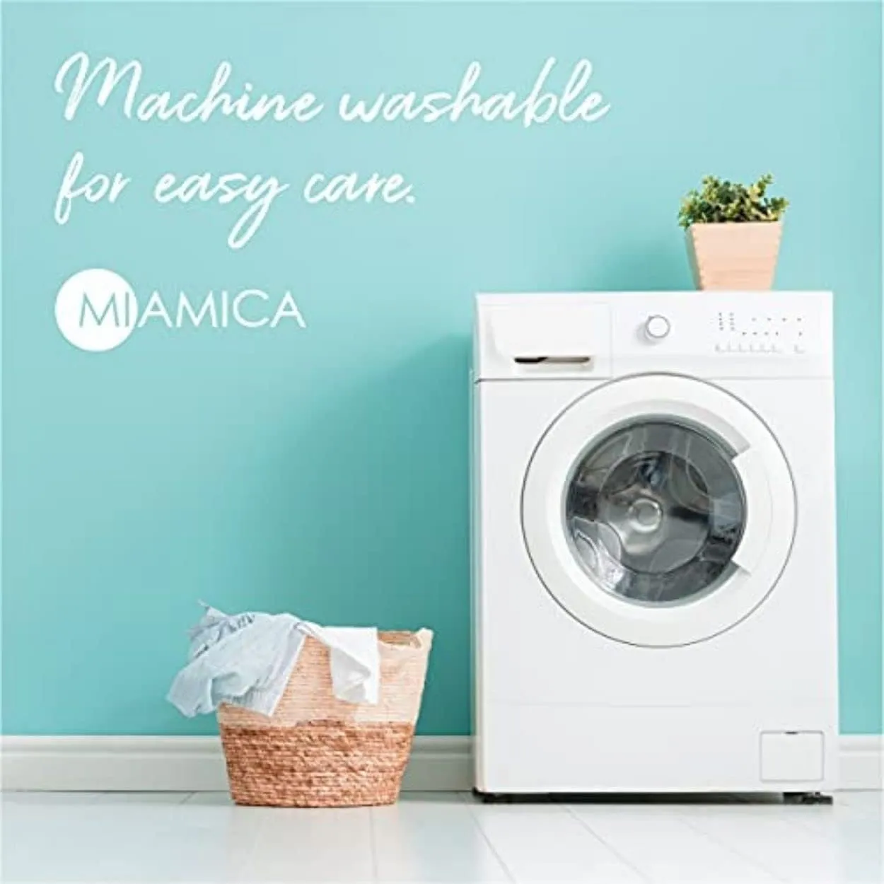 MIAMICA Foldable XL Travel Laundry Bag, 35'' x 24'', Olive "Laundry"  Lightweight, Durable Design with Drawstring Closure