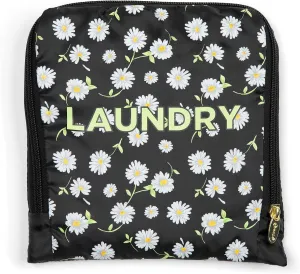Miamica Soft Travel Laundry Bag with Zipper & Drawstring, 21 x 22  Keep Your Dirty Clothes Separate & Organized