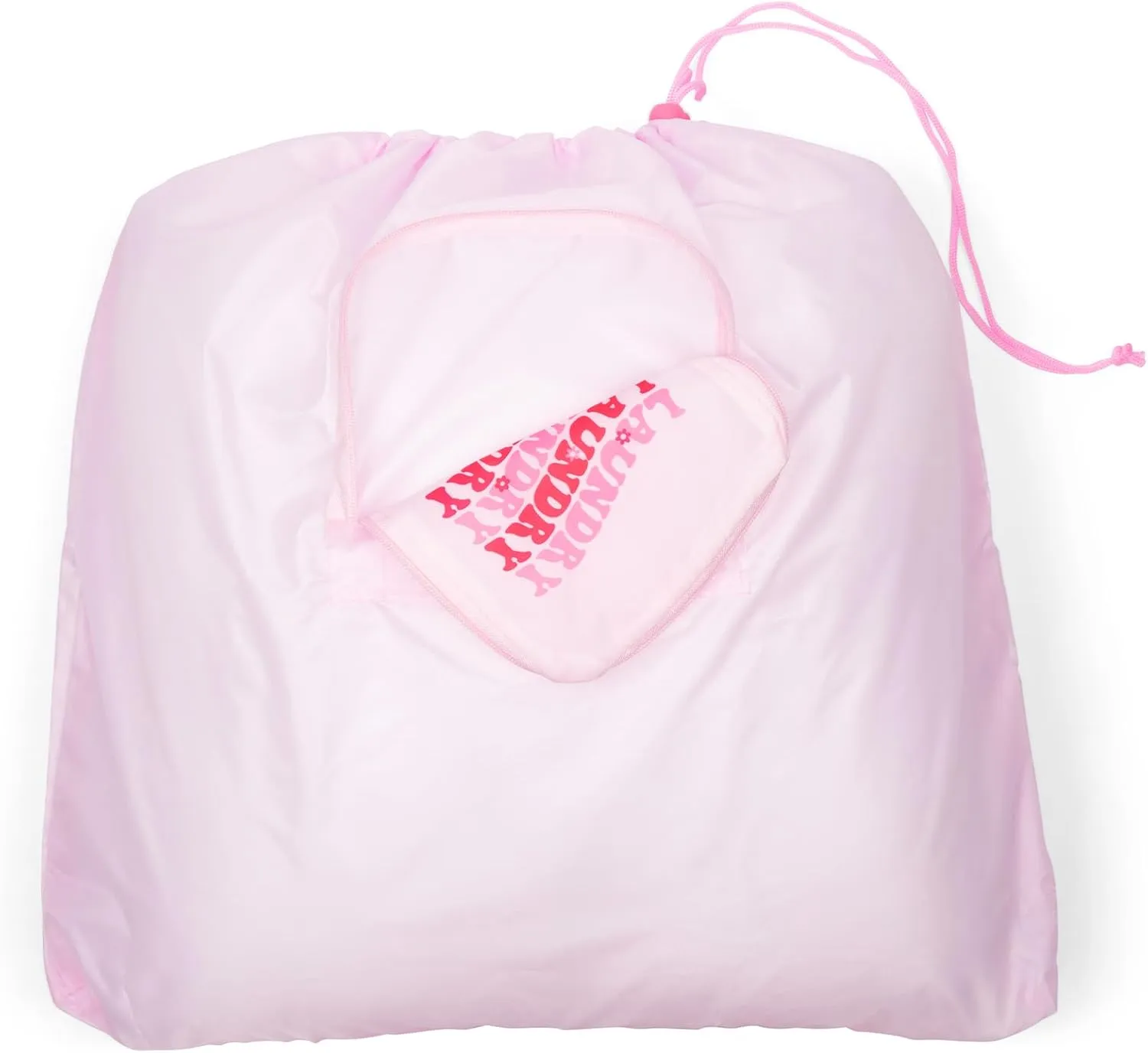 Miamica Soft Travel Laundry Bag with Zipper & Drawstring, 21 x 22  Keep Your Dirty Clothes Separate & Organized