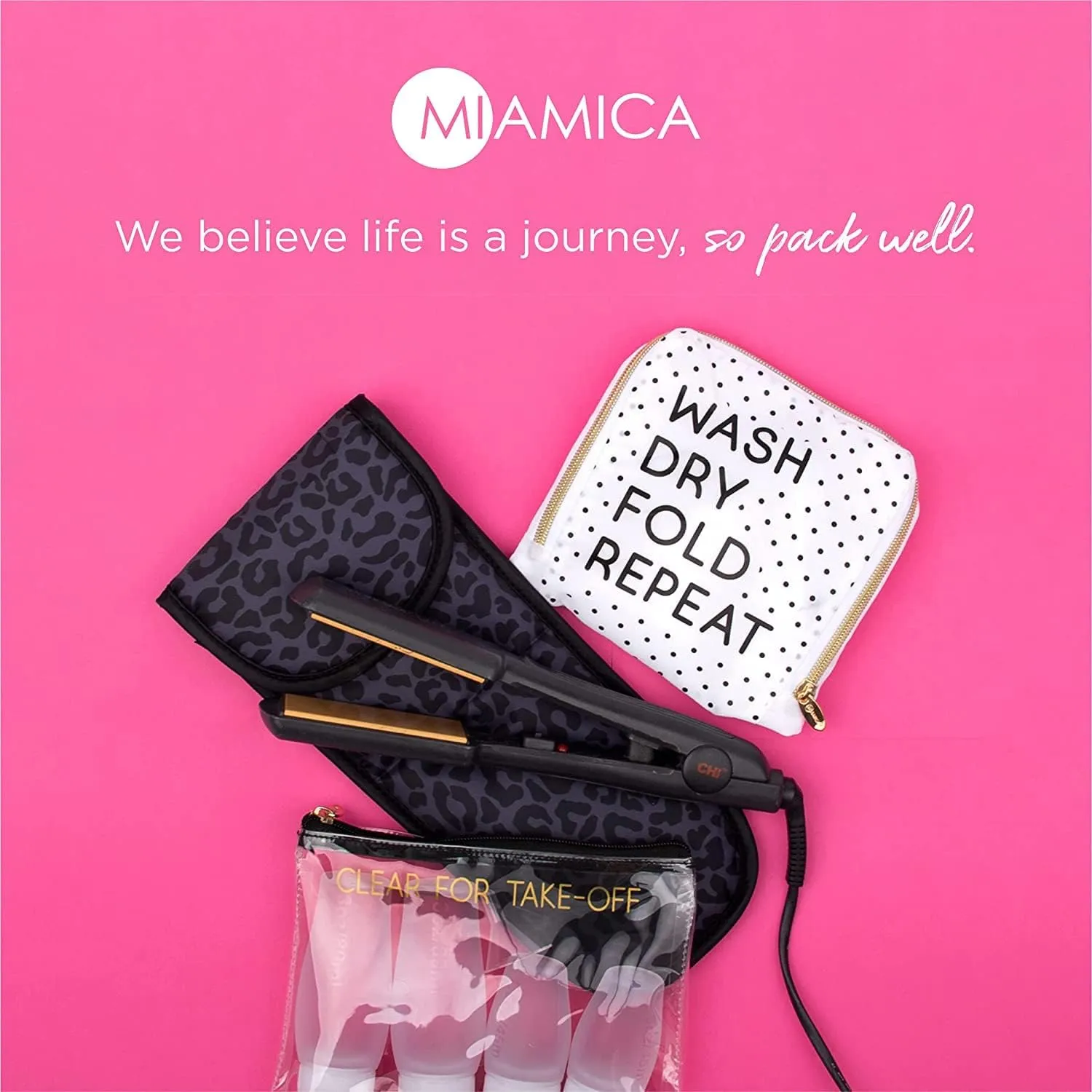 Miamica Soft Travel Laundry Bag with Zipper & Drawstring, 21 x 22  Keep Your Dirty Clothes Separate & Organized