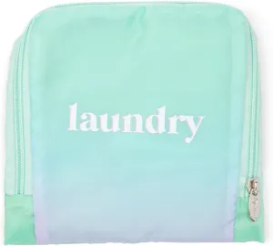 Miamica Soft Travel Laundry Bag with Zipper & Drawstring, 21 x 22  Keep Your Dirty Clothes Separate & Organized