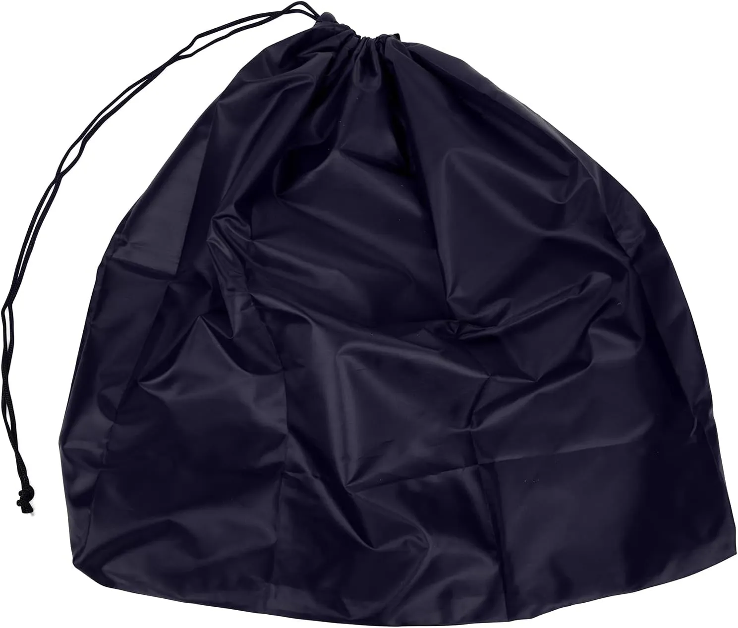 Miamica Travel Laundry Bag, Navy and White  Measures 21 x 22 When Fully Opened  Foldable Laundry Bag with Drawstring Closure  Durable, Lightweight Travel Accessories