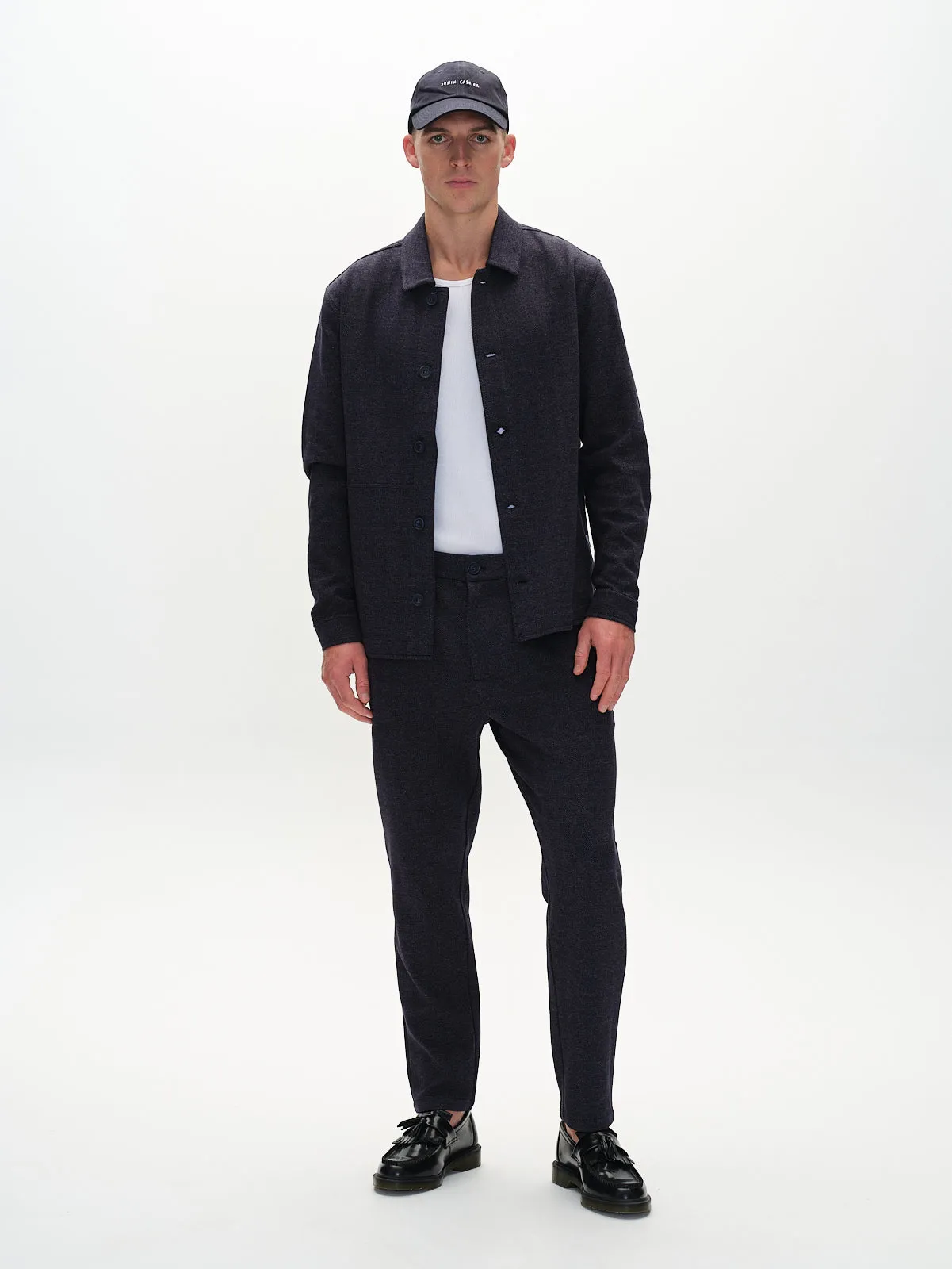 Monza Tweed - Navy