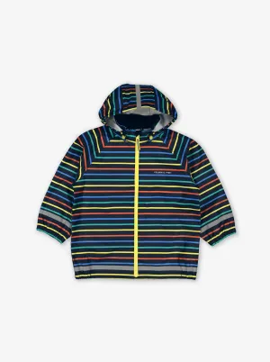 Multi Stripe Waterproof Kids Raincoat