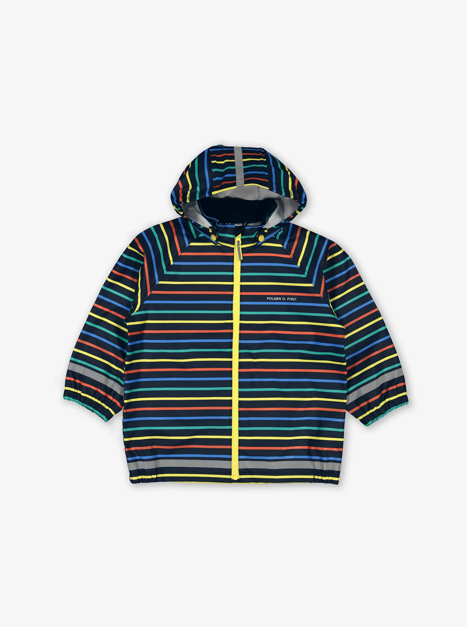 Multi Stripe Waterproof Kids Raincoat