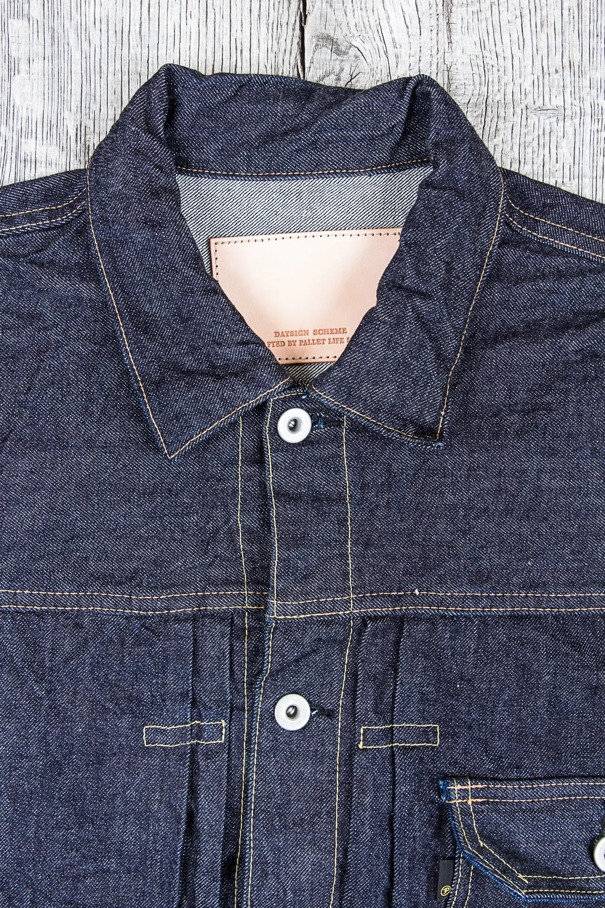 Pallet Life Story Raw Workers Jacket One Wash Denim