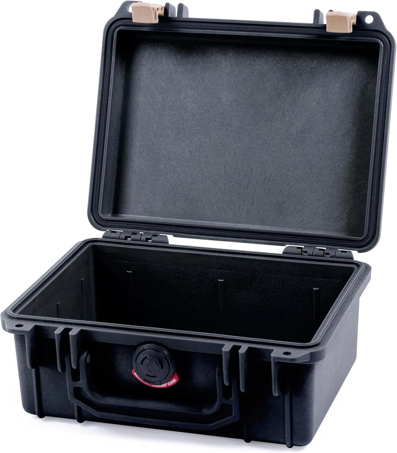 Pelican 1150 Case, Black with Desert Tan Latches, None (Case Only)
