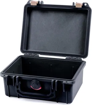Pelican 1150 Case, Black with Desert Tan Latches, None (Case Only)