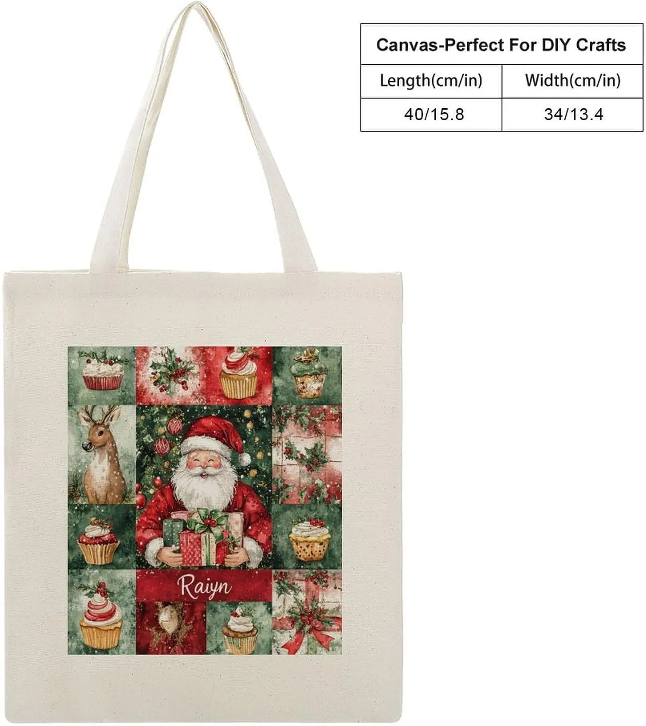Personalized Name Christmas Movie Watching The Tote Bag Tree Truck Red Travel Beach Bag for Shopping, Gym