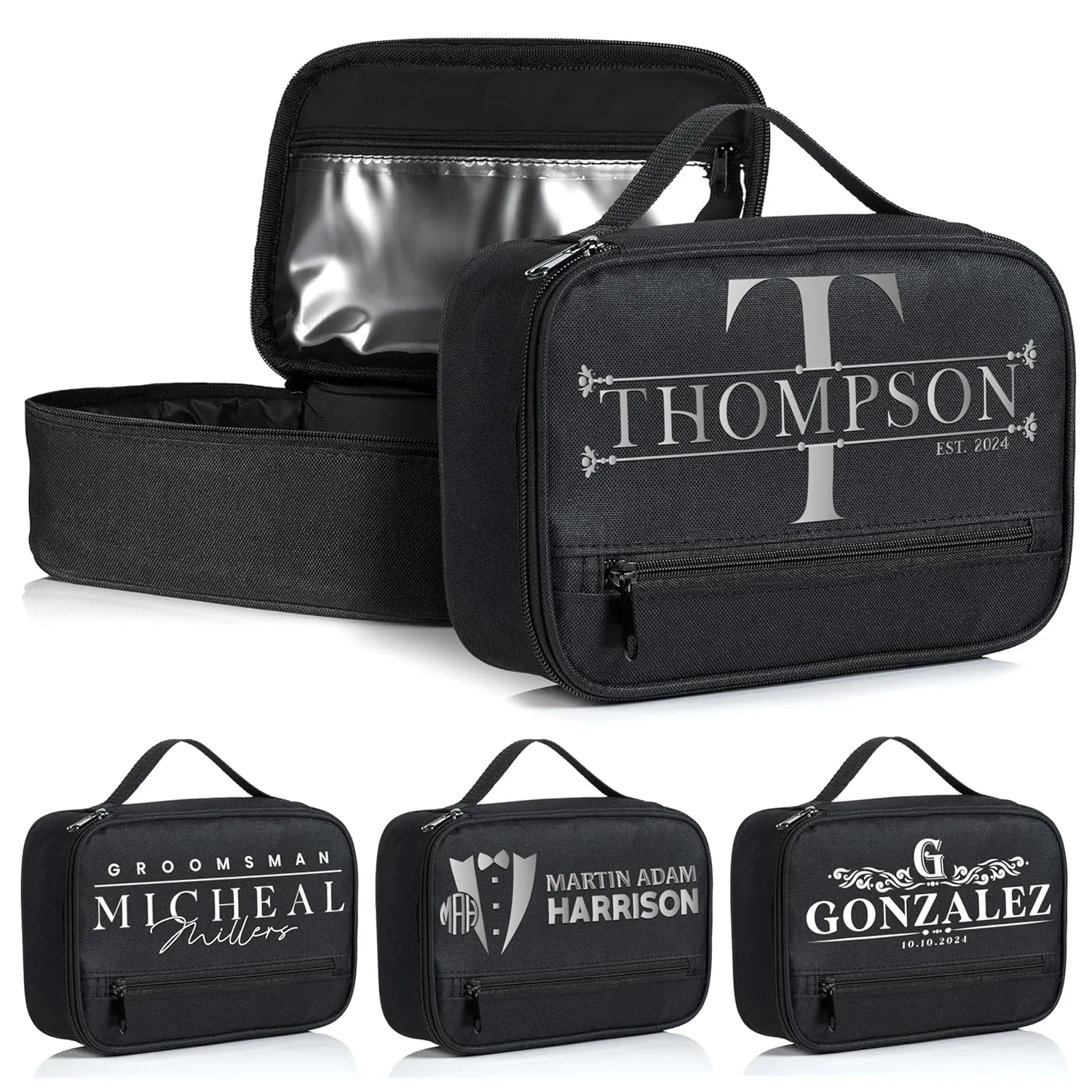 Personalized Toiletry, Travel Bag Gift for Men - Customized Shaving Doop Kit For Husband, Dad, Boyfriend, Grandpa, Groomsmen - Father's Day, Birthday, Christmas Custom Present
