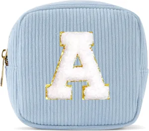 Pocmimut Birthday Gifts for Gifts,Personalized Initial Makeup Bag Cosmetic Pouch Toiletry Bag for Her Mom wife Teacher 18th Birthday Gifts for Girls,A