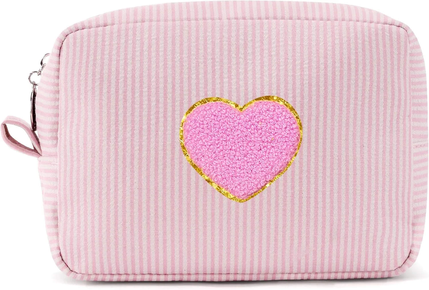 Pocmimut Preppy Makeup Bag,Travel Toiletry Bag,Monogrammed Gifts for Women,Personalized Birthday Gift for Sister Friends,Cute Stuff for Girls,Love