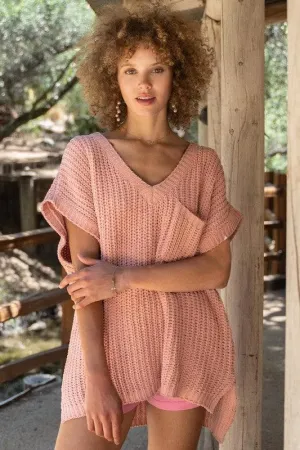 POL Chenille Thread Pullover Sweater