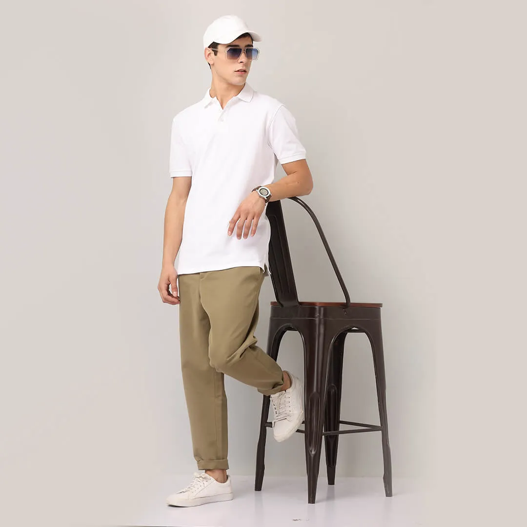 Polo T-Shirts - White